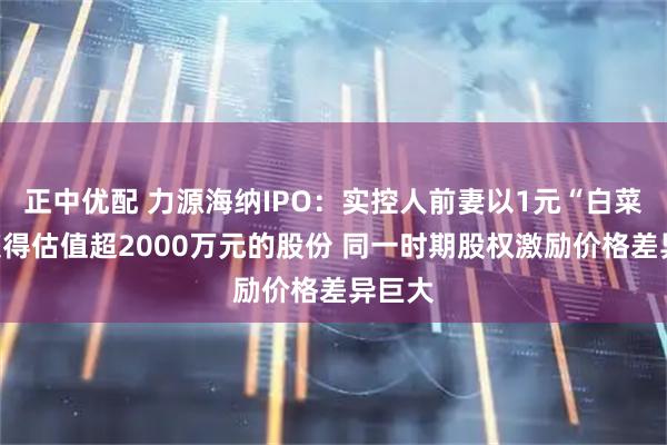 正中优配 力源海纳IPO：实控人前妻以1元“白菜价”获得估值超2000万元的股份 同一时期股权激励价格差异巨大