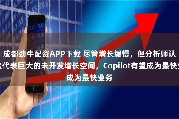 成都劲牛配资APP下载 尽管增长缓慢，但分析师认为这代表巨大的未开发增长空间，Copilot有望成为最快业务